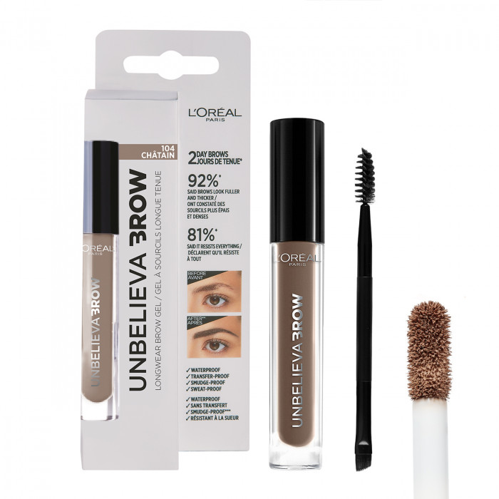 UNBELIEVA BROW GEL 104-CHATAIN