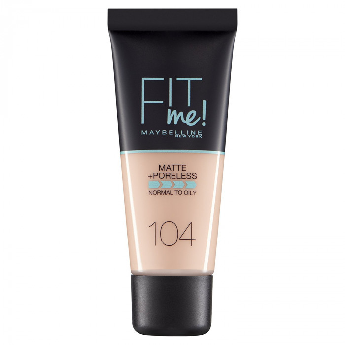 FIT ME! FOUNDATION MATTE+PORELESS 104-SOFT IVORY 30 ML