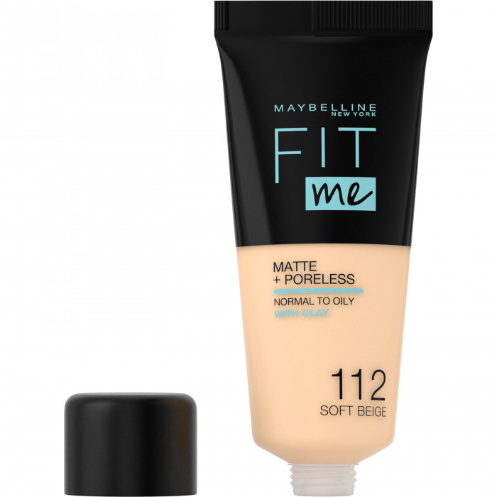 FIT ME! FOUNDATION MATTE+PORELESS 112-SOFT BEIGE 30 ML