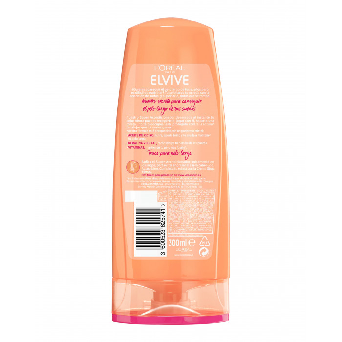 LOREAL PARIS ELVIVE DREAM LONG SUPER ACONDICIONADOR RECONSTRUCTOR PARA PELO LARGO, DAÑADO 300ML