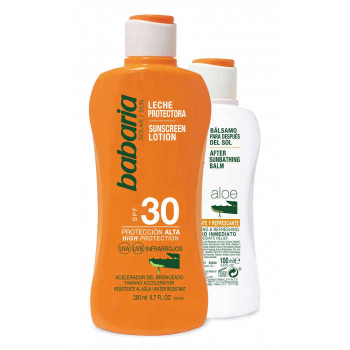 SOLAR ALOE VERA SPF30 LECHE LOTE 2 PZ