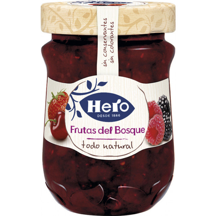 CONFIT.FRUTAS BOSQUE HERO FR.345G 8U NGX