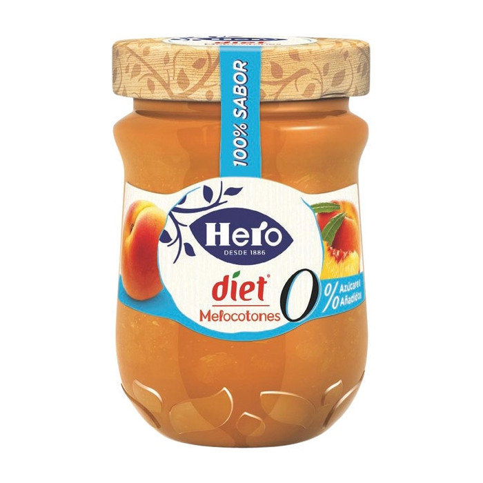 CONFIT.MELOCOTON HERO-DIET 280G 12U NGX