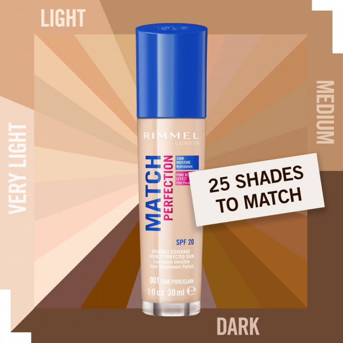 RIMMEL MATCH PERFECTION FOUNDATION 203