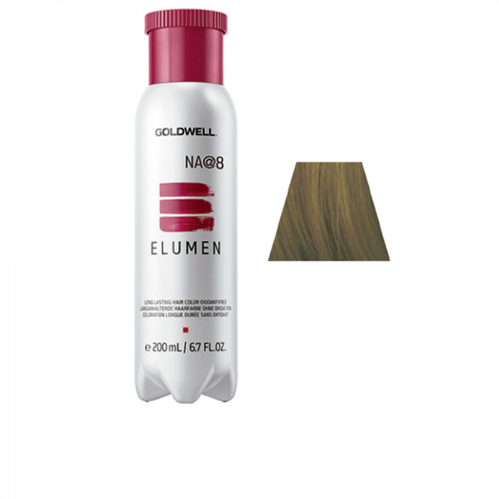 ELUMEN LONG LASTING HAIR COLOR OXIDANT FREE NA@8 200 ML