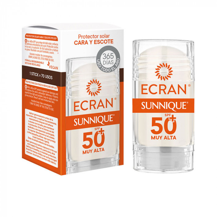 ECRAN SUNNIQUE CARA Y ESCOTE SPF50+ STICK 30 ML