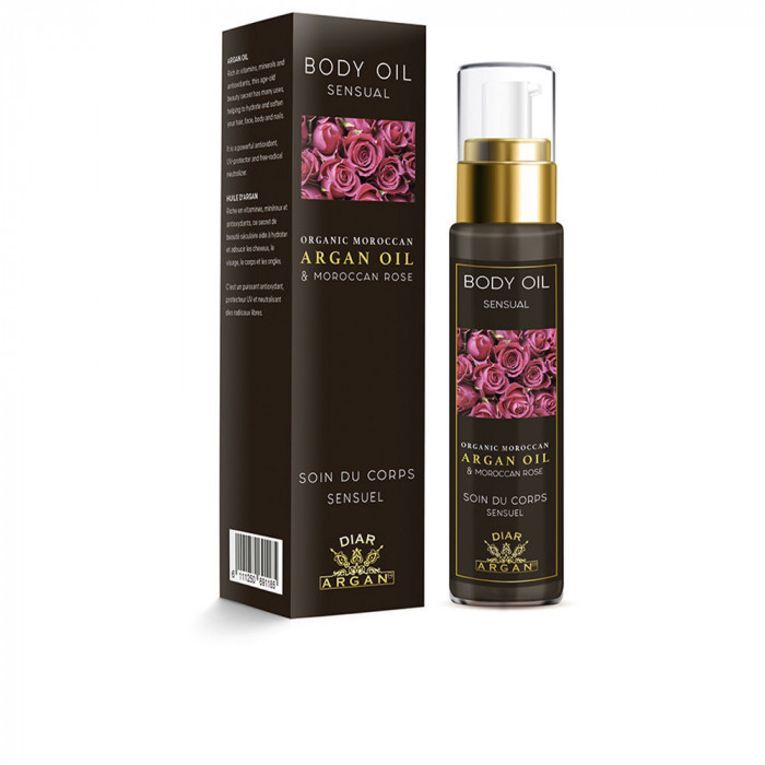 ACEITE CORPORAL SENSUAL DE ARGÁN Y ROSA DE MARRUECOS 50 ML