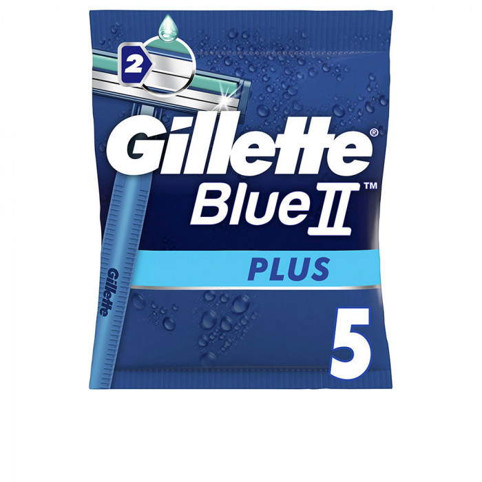 BLUE II PLUS CUCHILLA AFEITAR DESECHABLES 5 U