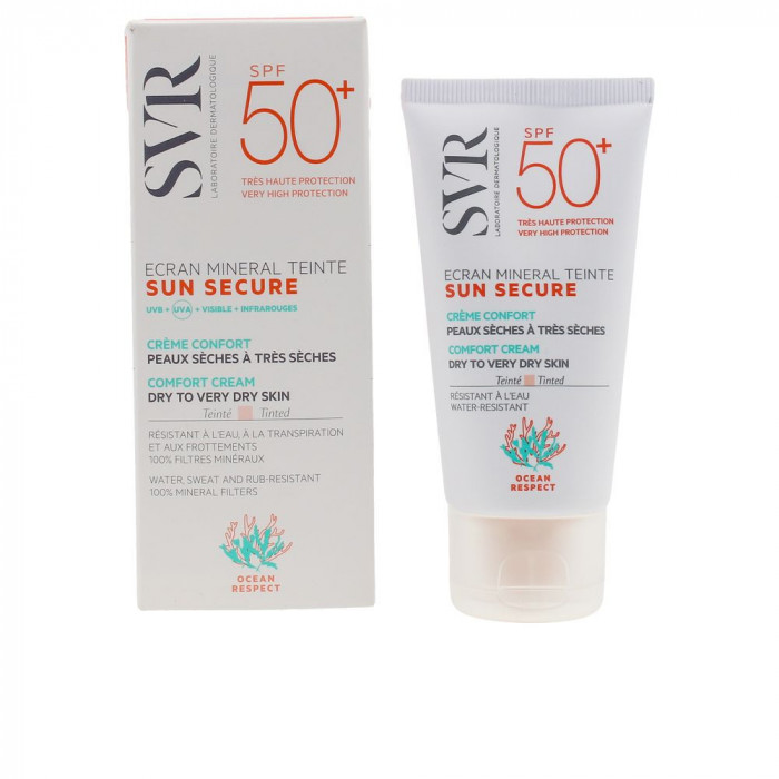 SUN SECURE ECRAN MINERAL TEINTE PEAUX SECHES SPF50+ 60 GR