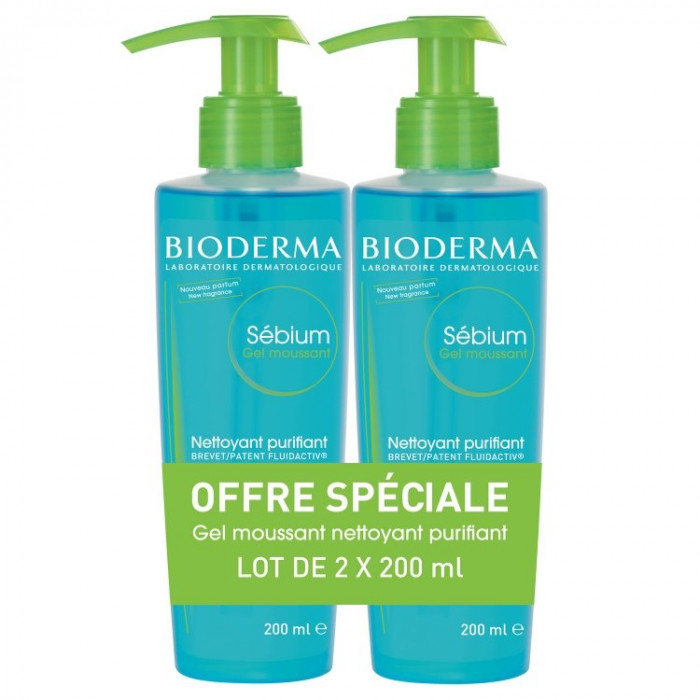 SEBIUM MOUSSANT - LOT DE 2X200 ML