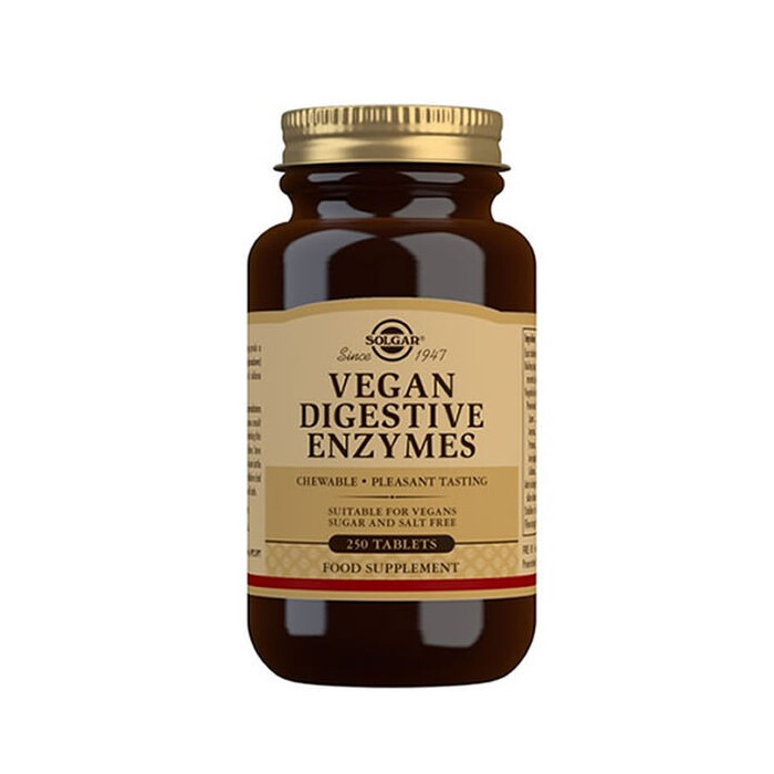 VEGAN ENZIMAS DIGESTIVAS(250)COMPRIMIDOS