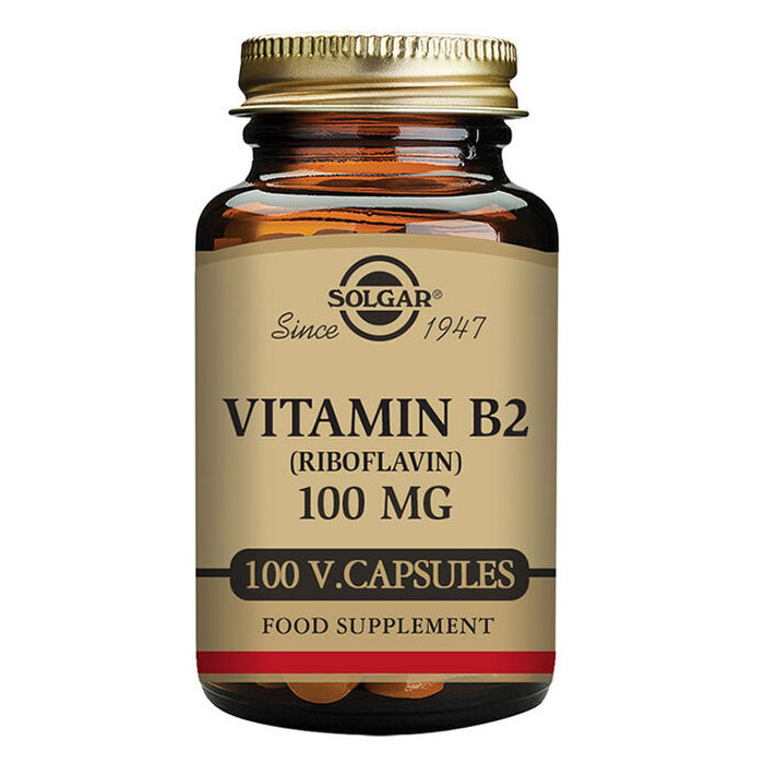 VIT B2(RIBOFLAVINA)100MG.(100)CÁPS.VEG.