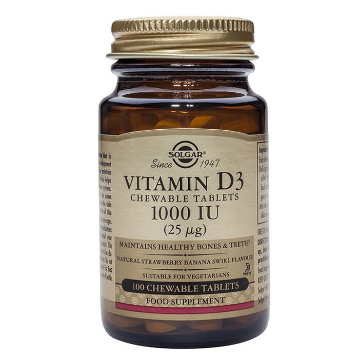 VIT D3 1000IU(25MCG.)(100)COMPRIMIDOS MASTICABLES