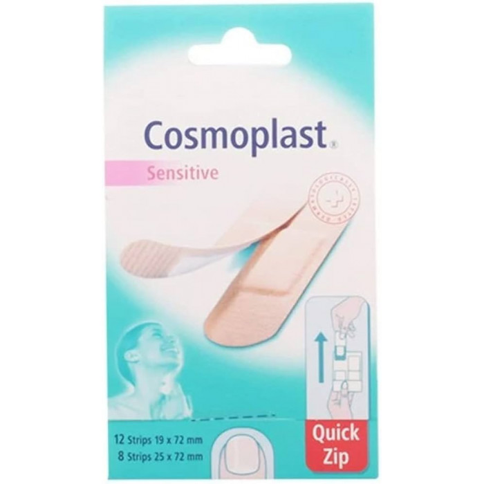 COSMOPLAST APÓSITOS SENSITIVE QUICK-ZIP 20 UDS