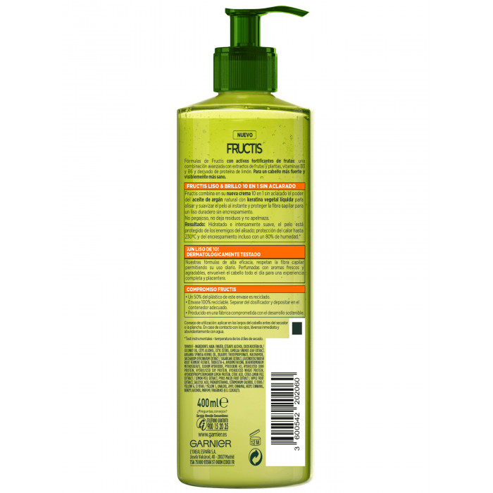 FRUCTIS TRATAM.LISO BRILLO 400