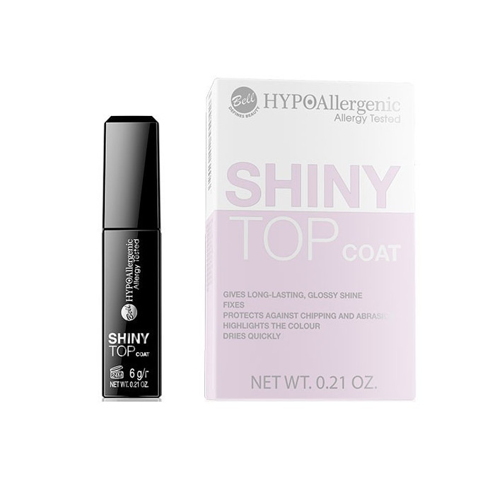 HYPO TOP COAT PARA UÑAS HIPOALERGENICO SHINY