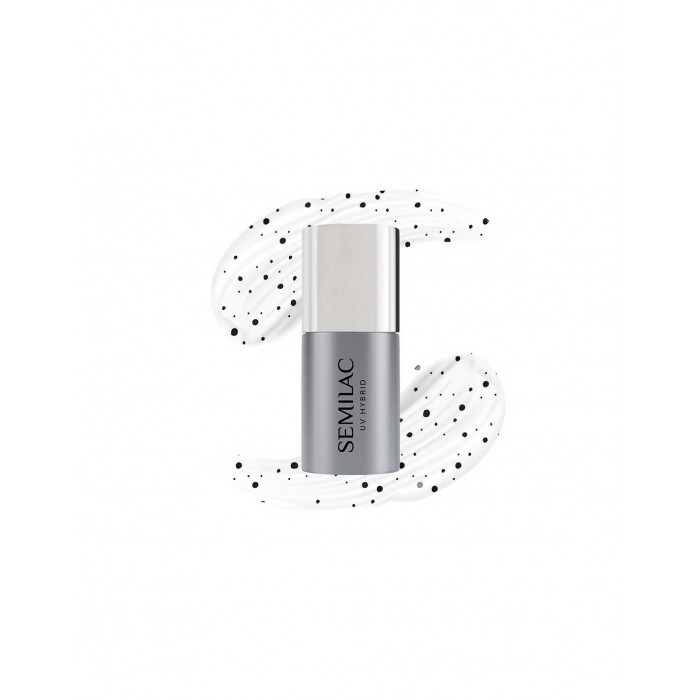 TOP COAT PARA ESMALTE SEMIPERMANENTE SEMILAC - T19 TOP NO WIPE WHITE SPRINKLES 7ML