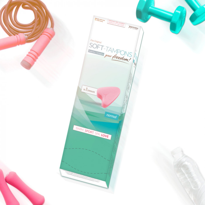 SOFT-TAMPONS NORMAL, CAJA DISPENSADORA DE 10