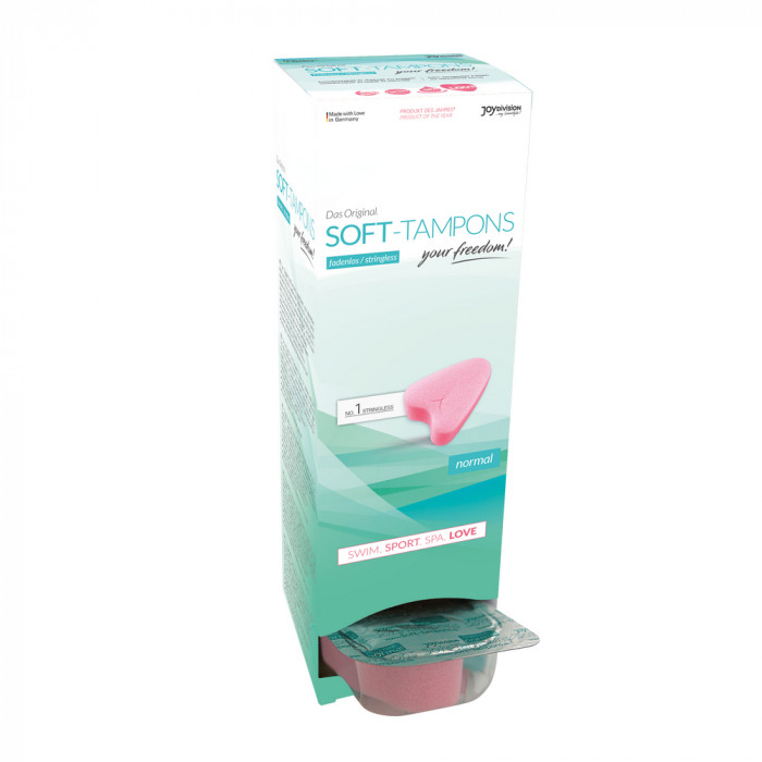 SOFT-TAMPONS NORMAL, CAJA DISPENSADORA DE 10