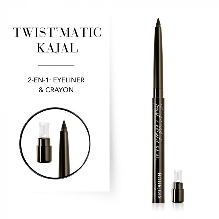 BOURJOIS TWIST MATIC KAJAL 02 BROWN WOUD