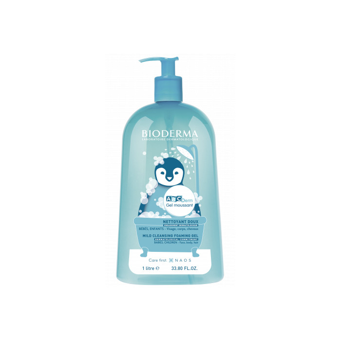 ABCDERM MOUSSANT GEL NETTOYANT DOUX BEBES, ENFANTS 1000 ML