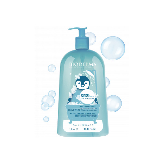 ABCDERM MOUSSANT GEL NETTOYANT DOUX BEBES, ENFANTS 1000 ML