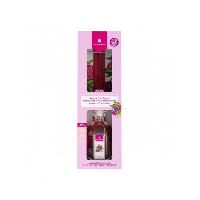 MIKADO AMBIENTADOR 0% MORAS Y FRAMBUESAS 180 ML