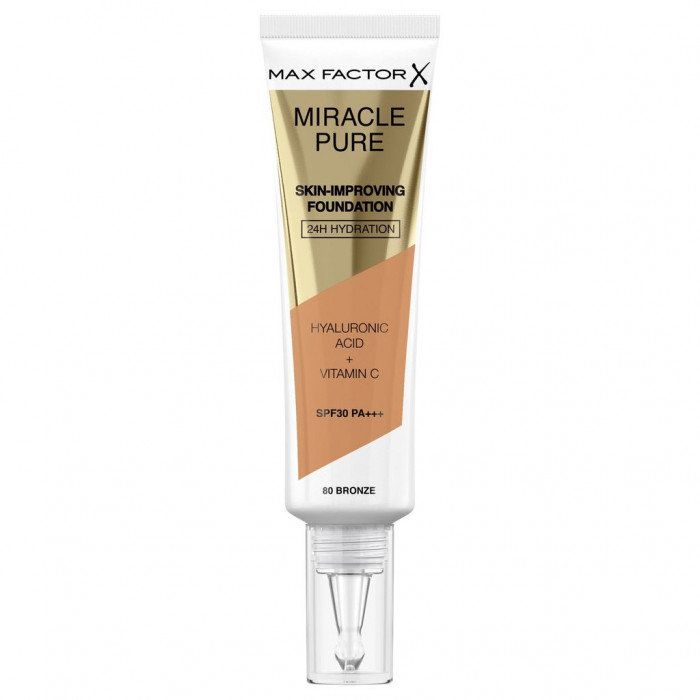 MAX FACTOR MIRACLE PURE FOUNDATION 80 BRONZE