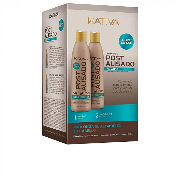 KERATIN POST ALISADO PROFESIONAL LOTE 2 PZ