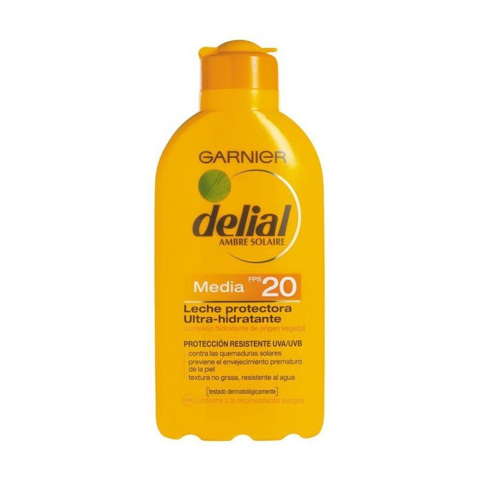 GARNIER DELIAL ADULTOS CREMA SOLAR LECHE PROTECTORA HIDRATANTE IP20 - 200 ML