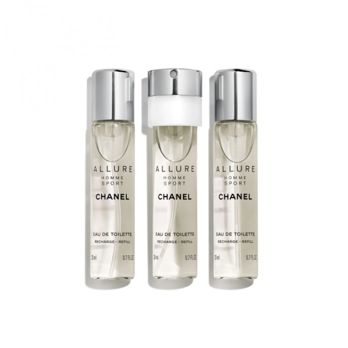 ALLURE HOMME SPORT EDT VAPO REFILLS 3 X 20 ML