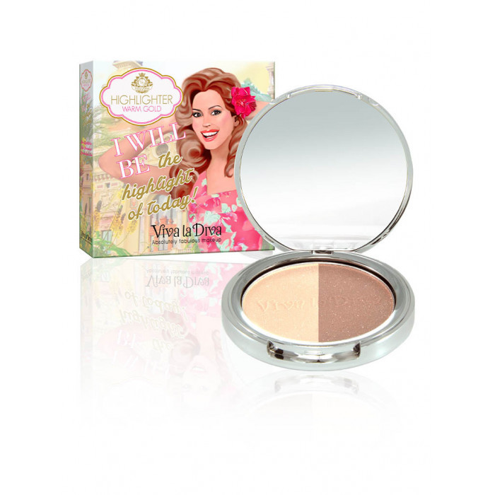 VIVA LA DIVA VIVA LA DIVA DUO HIGHLIGHTER WARM GOLD