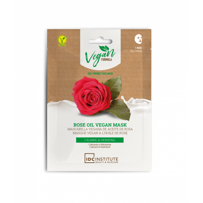 IDC INSTITUTE ROSE OIL VEGAN MASK 25G CALMING & HIDRATING