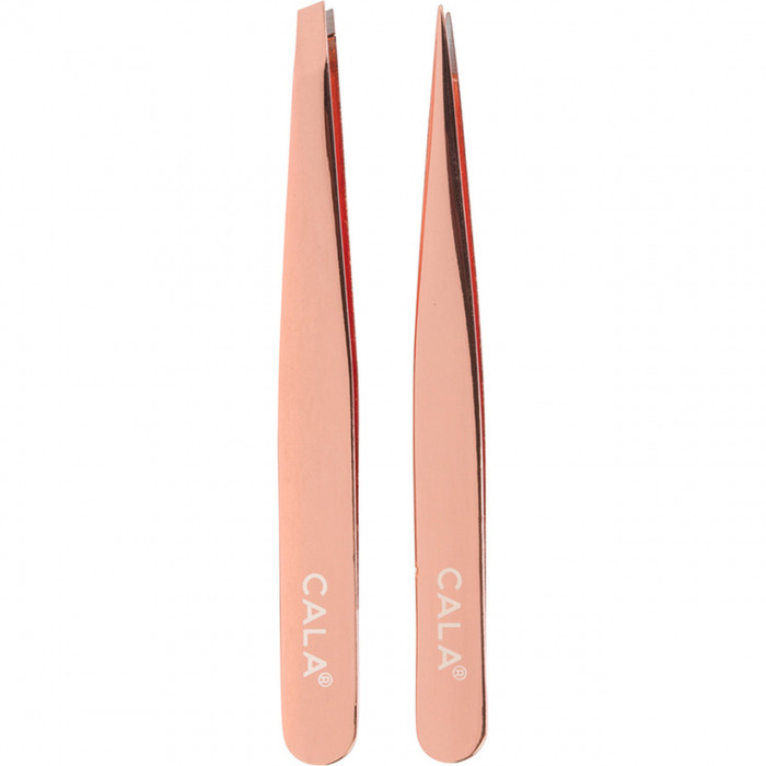 ROSE GOLD: TWEEZER DUO (POINTED/SLANTED)