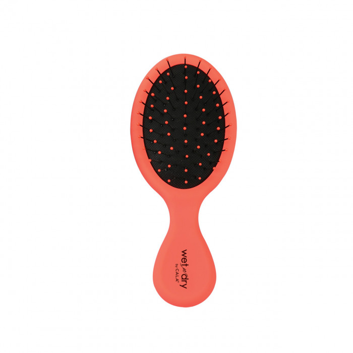 WET-N-DRY MINI HAIR BRUSH (NEON ORANGE)