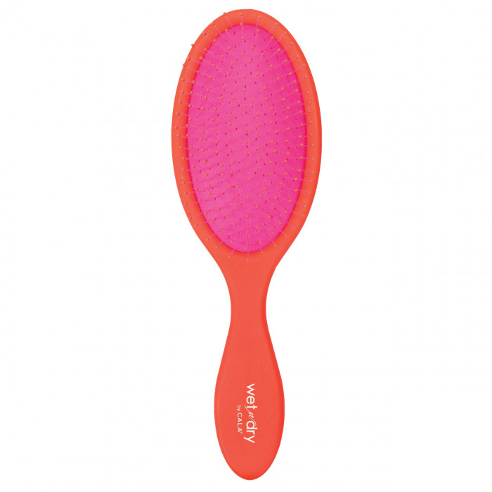 WET-N-DRY HAIR BRUSH (ORANGE / HOT PINK)