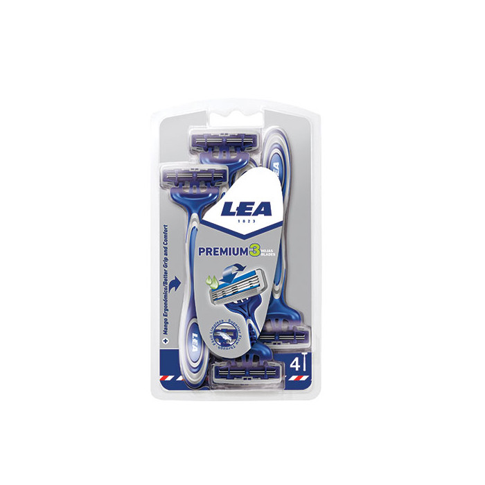 LEA PREMIUM 3 HOJAS MAQUINILLA DESECHABLE