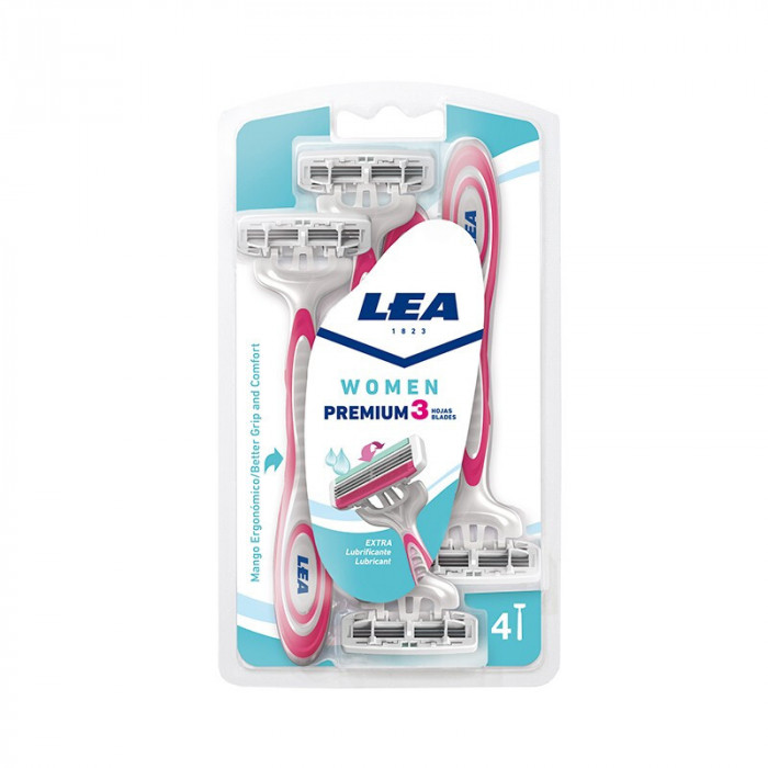 LEA WOMEN PREMIUM 3 HOJAS MAQUINILLA DESECHABLE