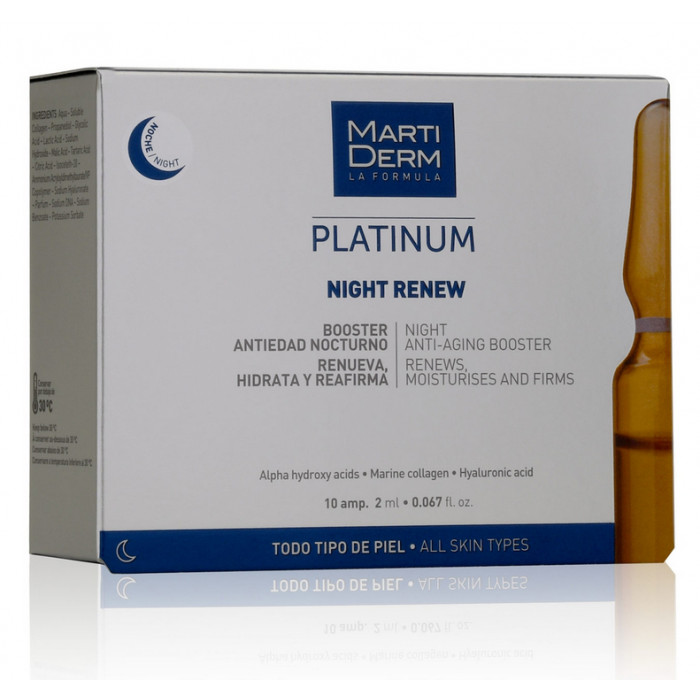 PLATINUM NIGHT RENEW AMPOULES 10 X 2 ML