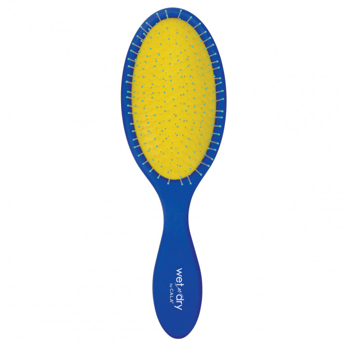 WET-N-DRY HAIR BRUSH (COBALT BLUE / YELLOW)