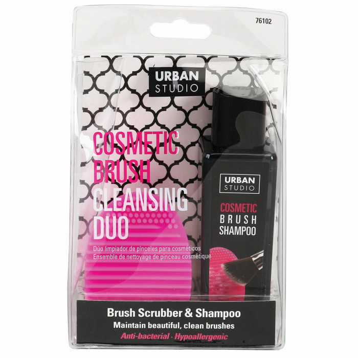 COSMETIC BRUSH CLEANSING DUO (BRUSH SCRUB & SHAMPOO)