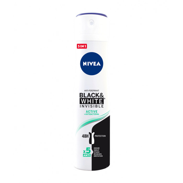 NIVEA INVISIB.B&WHI ACTIVE 200