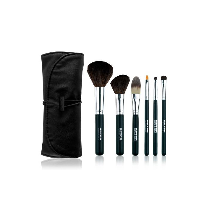 PROFESSIONAL ESTUCHE-MANTA CON 6 BROCHAS MAKE UP