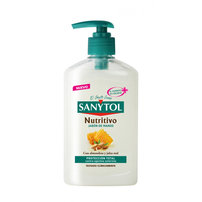 SANYTOL JABÓN DE MANOS ANTIBACTERIANO NUTRITIVO 250 ML