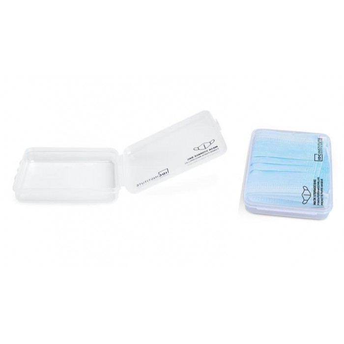 IDC INSTITUTE CAJA PROTECTORA PARA MASCARILLAS- PLASTICO