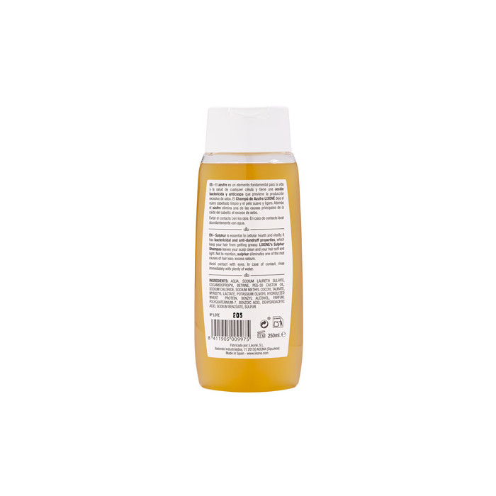 AZUFRE CHAMPÚ ANTIGRASA ANTICASPA VEGANO 250 ML