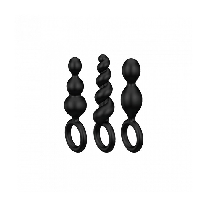 SATISFYER BOOTY CALL NEGRO NEGRO BOLAS ANALES NEGRO NEGRO 3UN