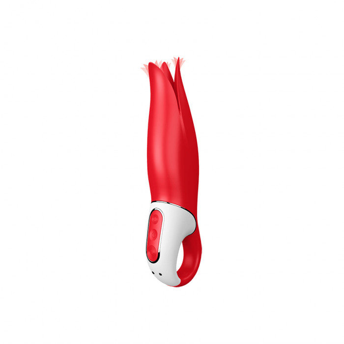 SATISFYER POWER FLOWER VIBRADOR ROJO 1UN