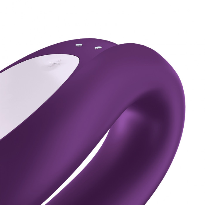 SATISFYER DOUBLE JOY VIBRADOR VIOLETA CON APP Y BLUETOOTH 1UN