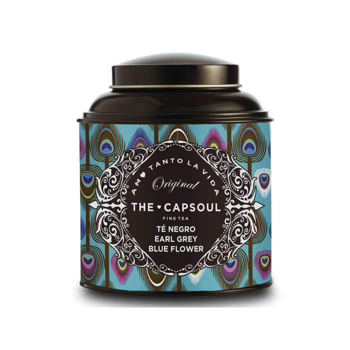 TE GRANEL NEGRO EARL GREY BLUE FLOWER 100 GR